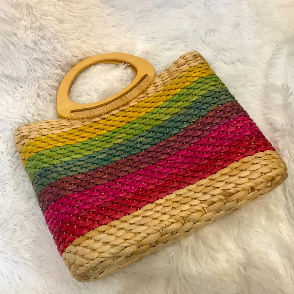 Cappelli Rainbow woven handbag
